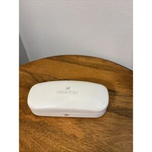 Swarovski White Genuine Case Hard Clamshell Eyeglasses Sunglasses CASE ONLY